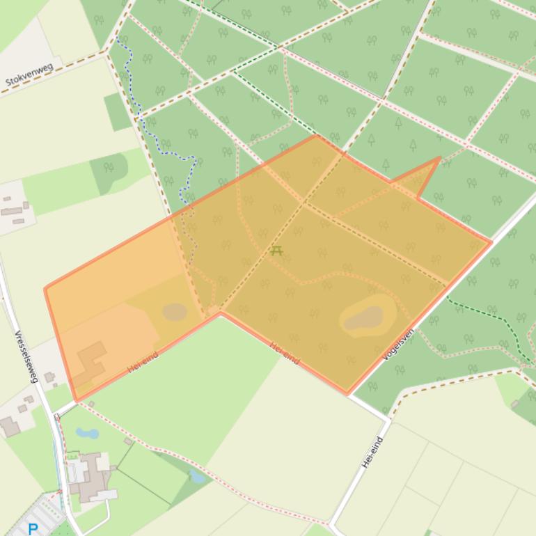 Kaart van postcodegebied 5491PM.