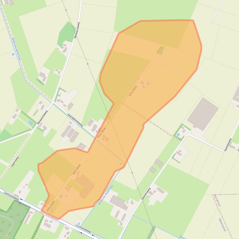Kaart van postcodegebied 5491RH.