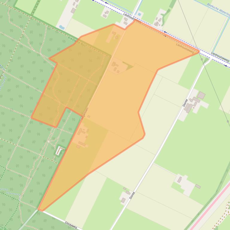 Kaart van postcodegebied 5491RM.