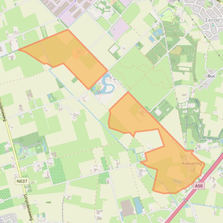 Kaart van postcodegebied 5491SB.