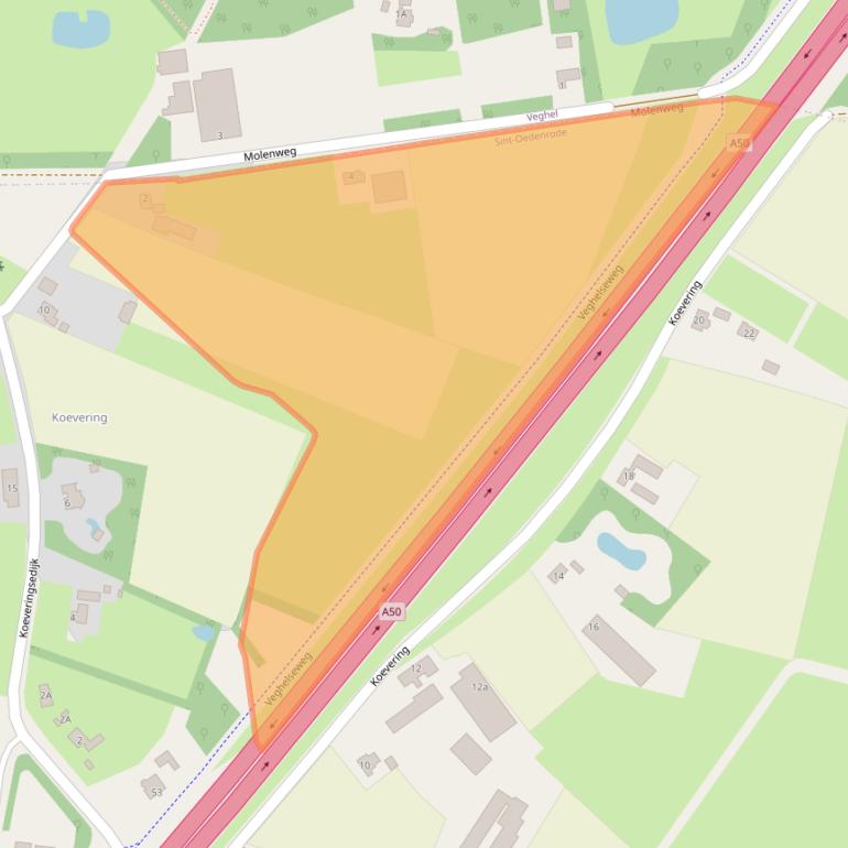 Kaart van postcodegebied 5491SC.