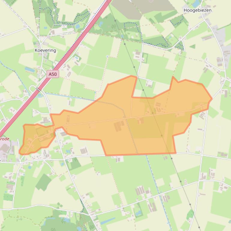 Kaart van postcodegebied 5491SG.