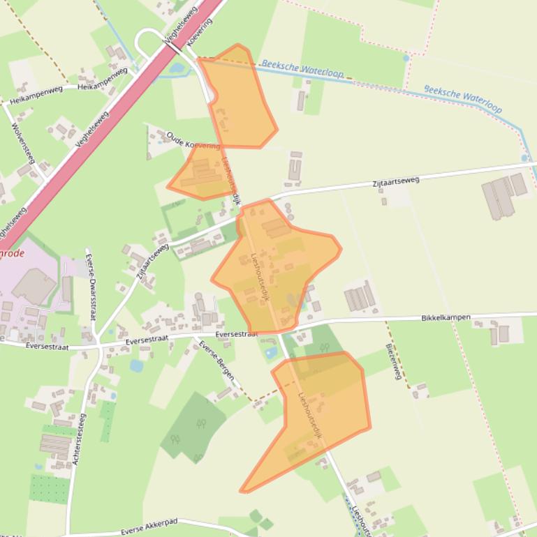 Kaart van postcodegebied 5491SN.