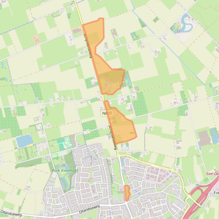 Kaart van postcodegebied 5491TB.