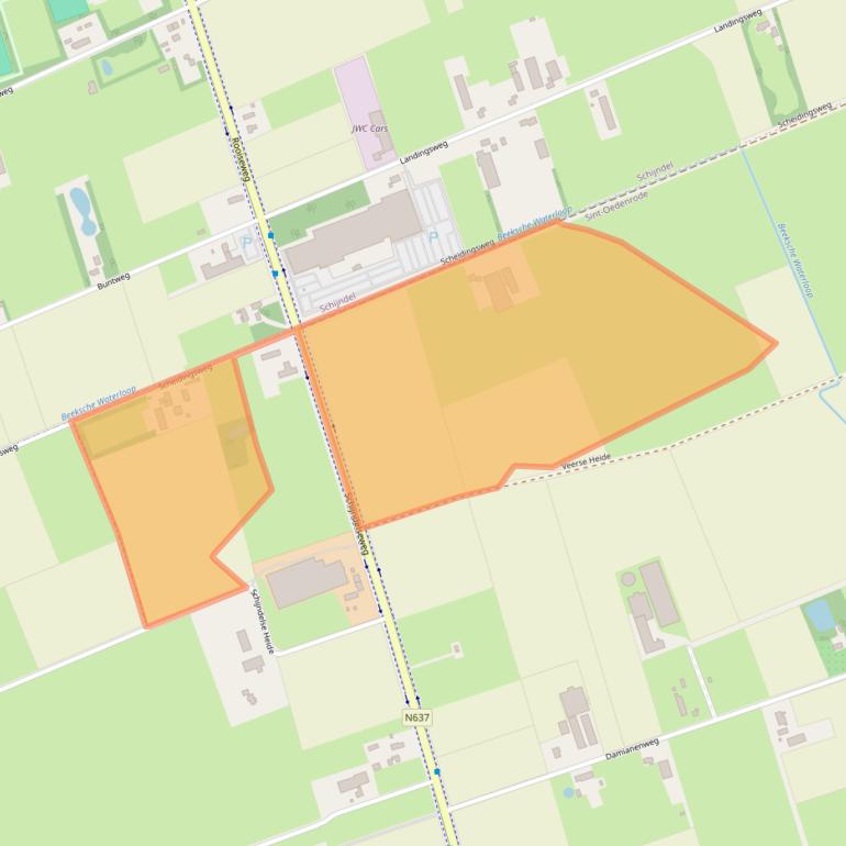 Kaart van postcodegebied 5491TH.