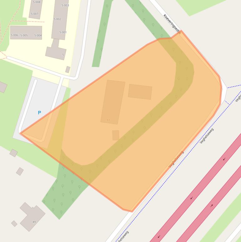 Kaart van postcodegebied 5491TZ.