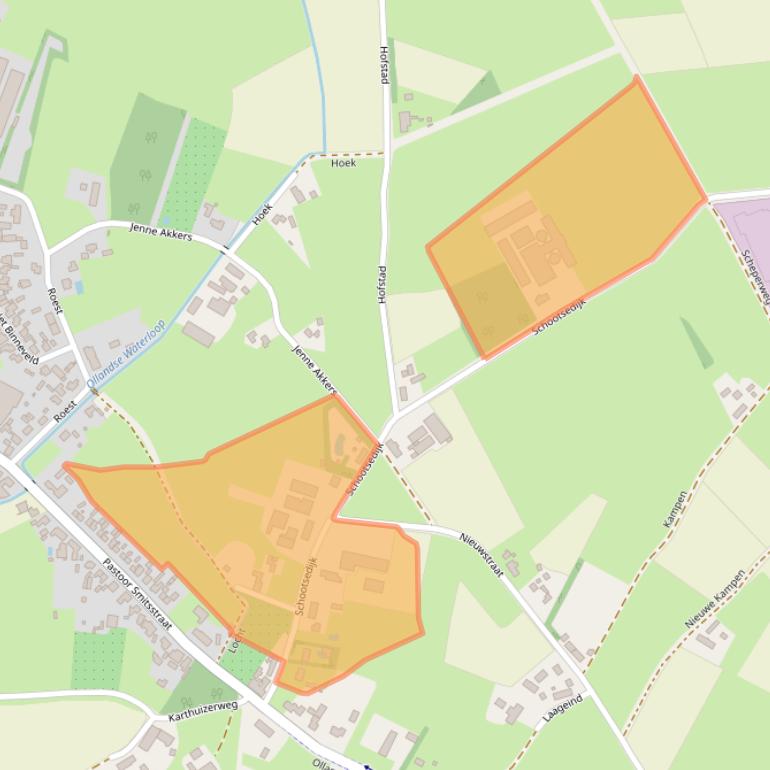 Kaart van postcodegebied 5491VC.