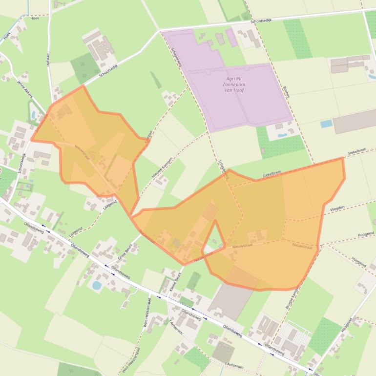 Kaart van postcodegebied 5491VD.