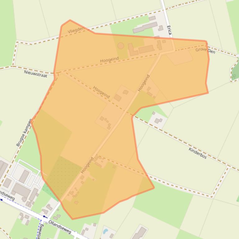 Kaart van postcodegebied 5491VG.