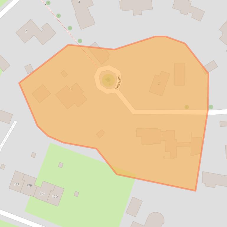 Kaart van postcodegebied 5491VX.