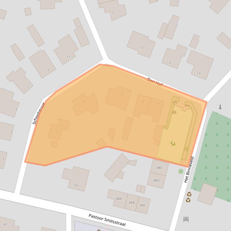 Kaart van postcodegebied 5491ZB.