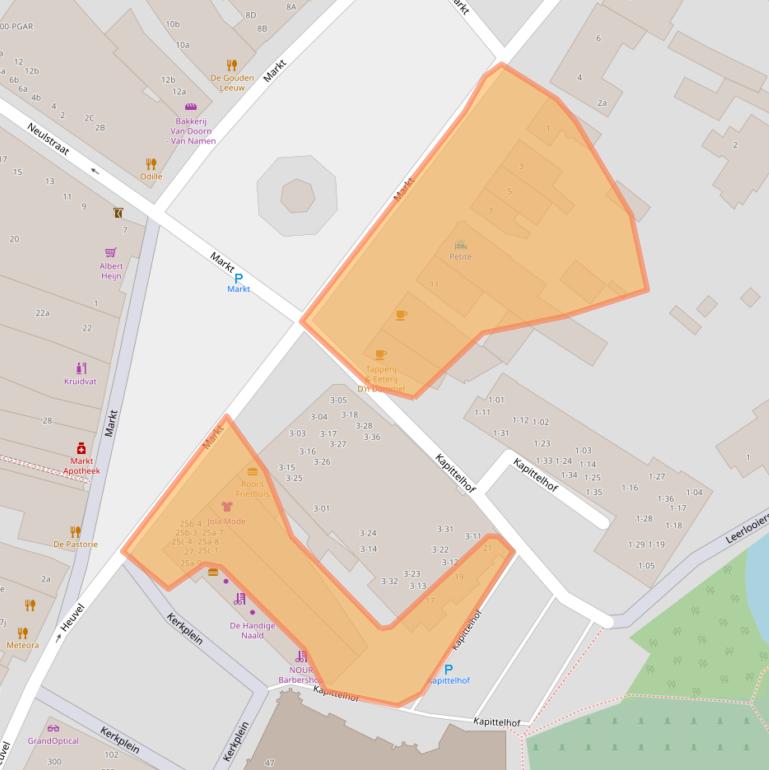 Kaart van postcodegebied 5492AA.