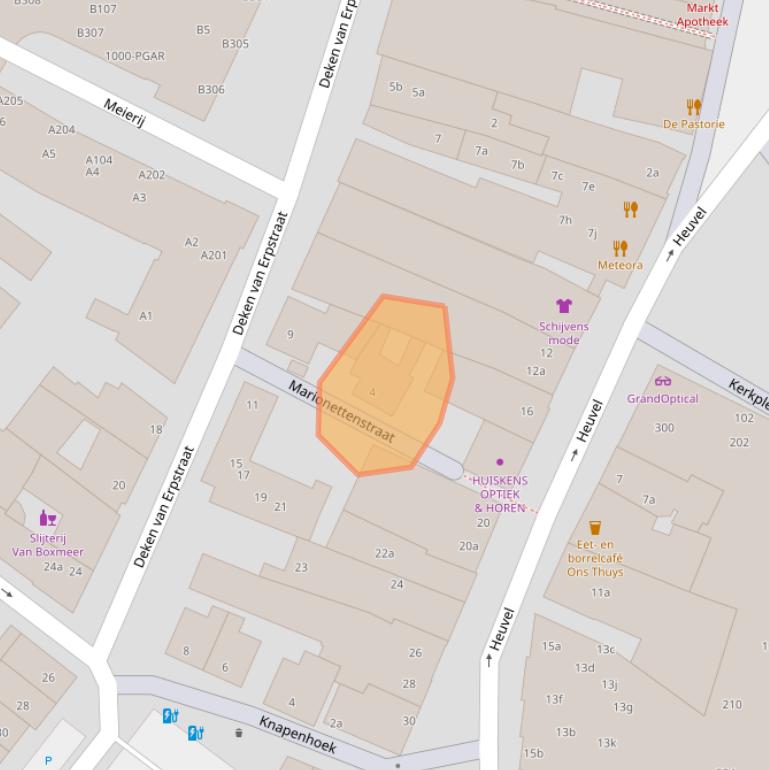 Kaart van postcodegebied 5492AE.