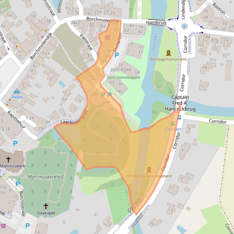 Kaart van postcodegebied 5492AM.