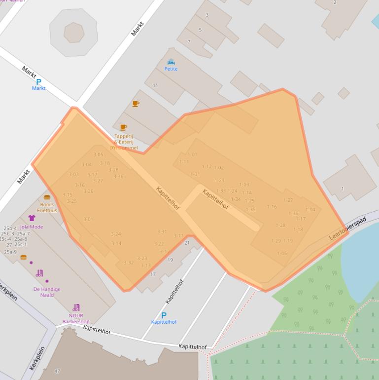 Kaart van postcodegebied 5492AR.