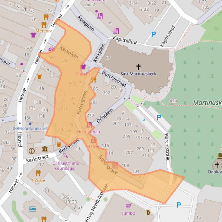 Kaart van postcodegebied 5492AT.