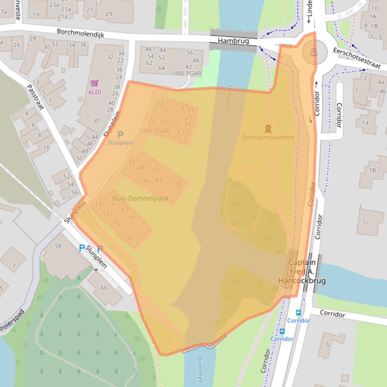 Kaart van postcodegebied 5492AV.