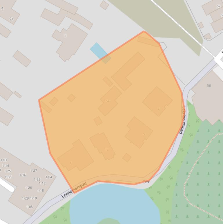 Kaart van postcodegebied 5492AX.