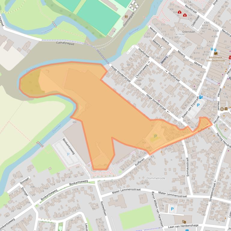 Kaart van postcodegebied 5492BN.