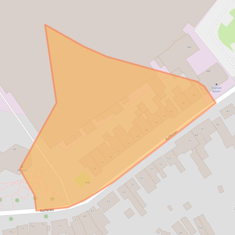 Kaart van postcodegebied 5492BP.