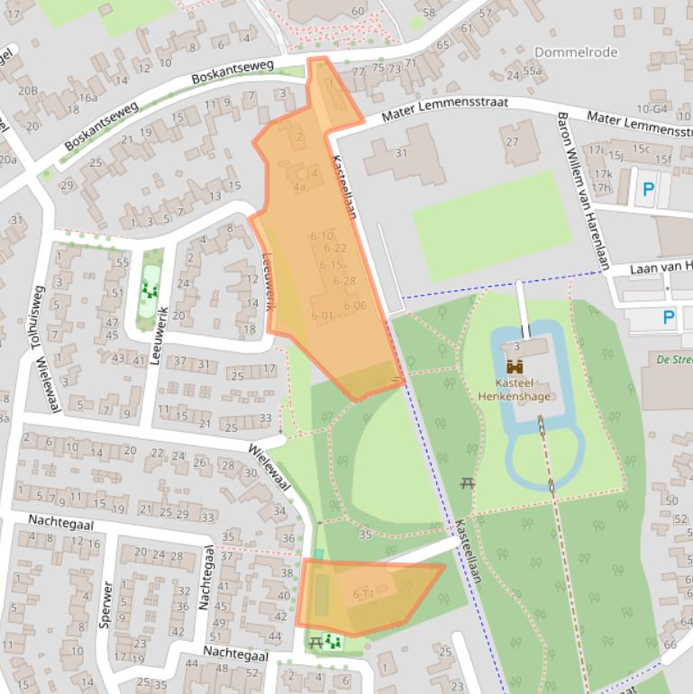 Kaart van postcodegebied 5492BR.