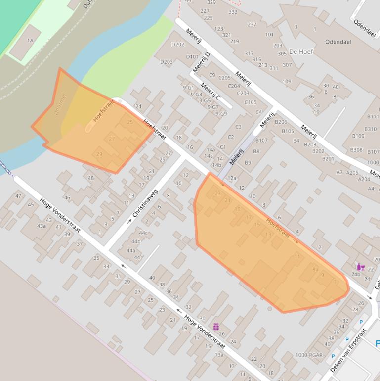 Kaart van postcodegebied 5492CD.