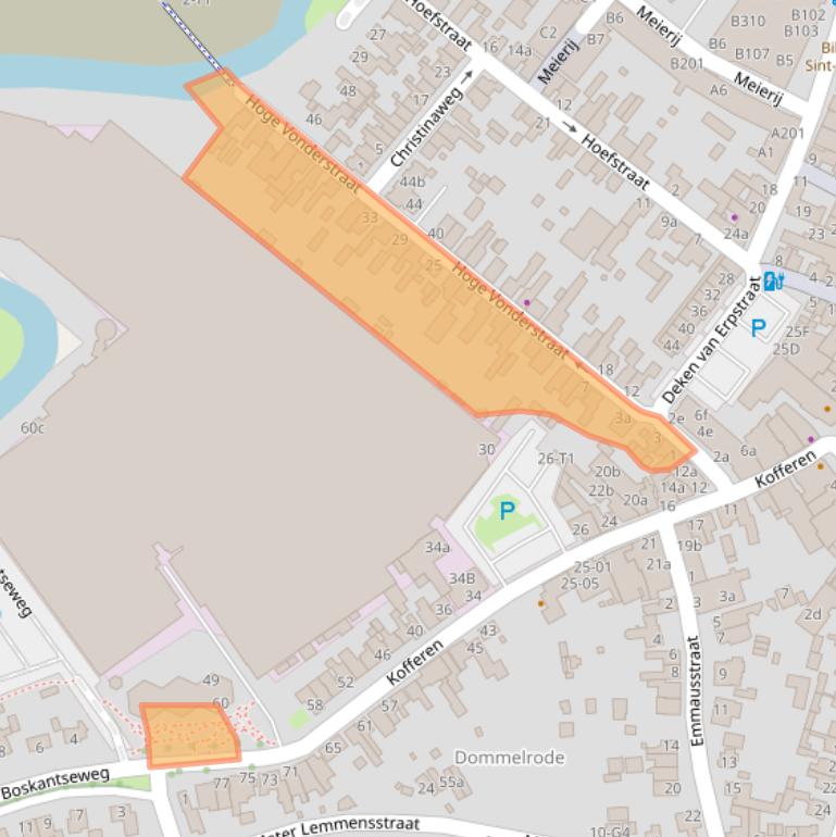 Kaart van postcodegebied 5492CH.