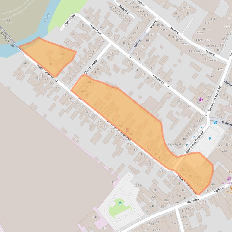 Kaart van postcodegebied 5492CJ.