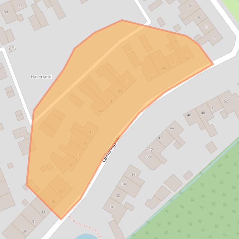 Kaart van postcodegebied 5492CM.