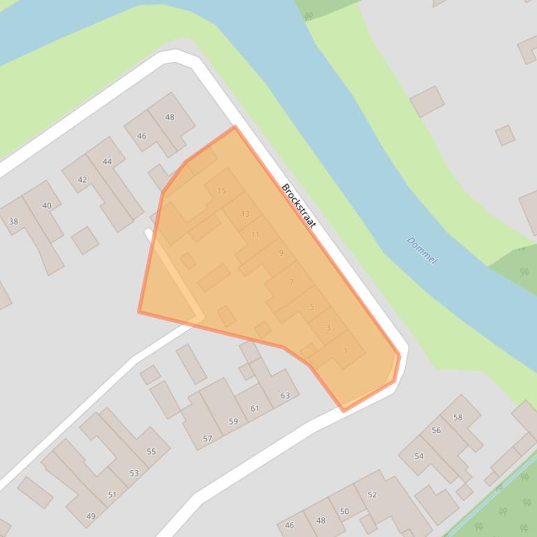 Kaart van postcodegebied 5492DA.