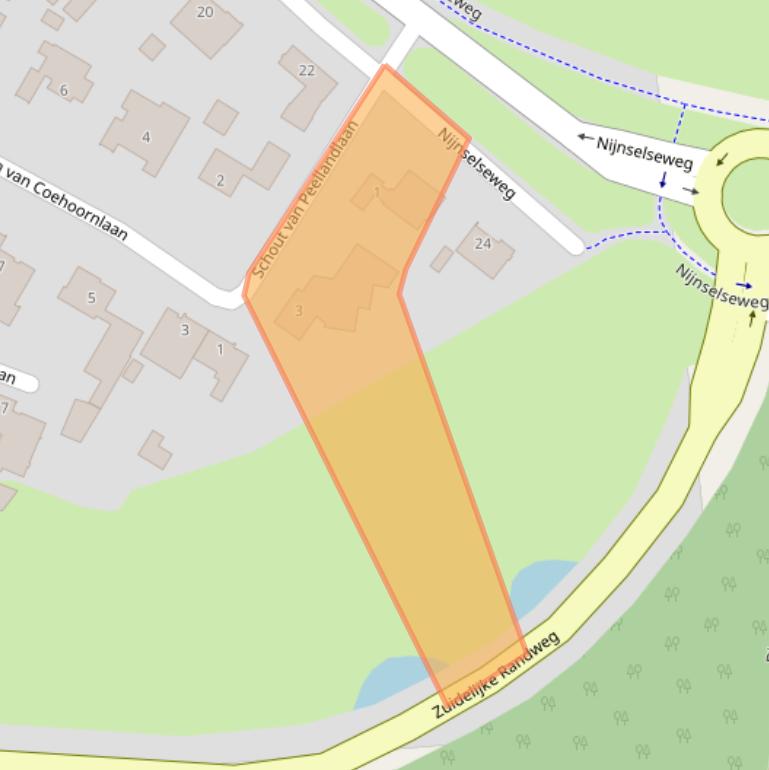 Kaart van postcodegebied 5492HC.