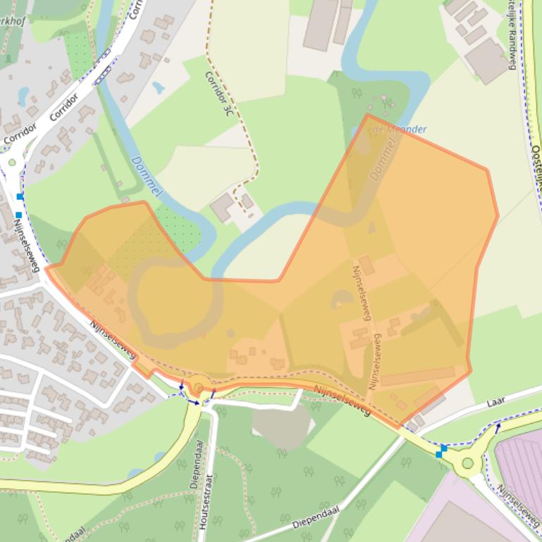 Kaart van postcodegebied 5492HD.