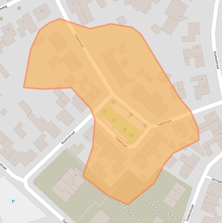 Kaart van postcodegebied 5492HP.