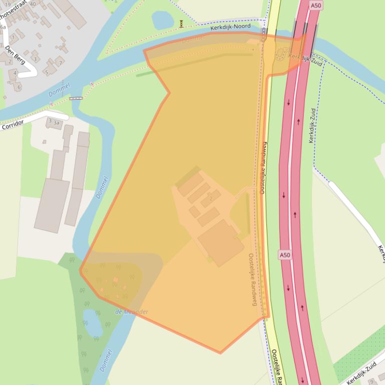 Kaart van postcodegebied 5492HZ.