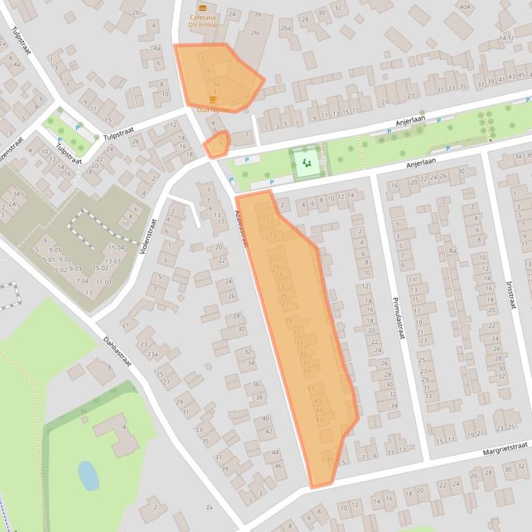 Kaart van postcodegebied 5492JA.