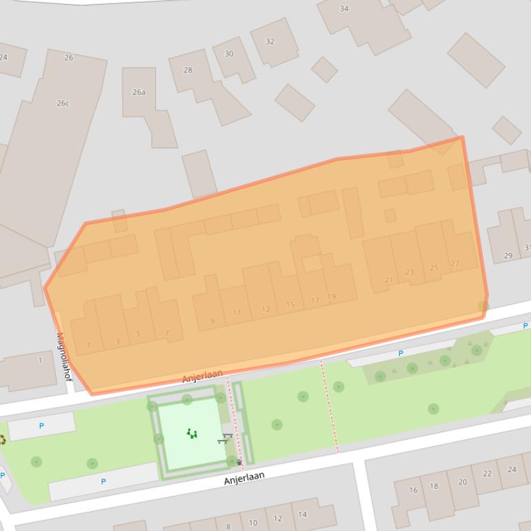 Kaart van postcodegebied 5492JC.
