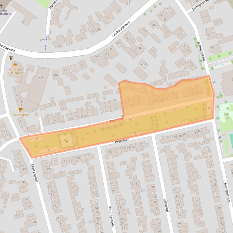 Kaart van postcodegebied 5492JD.