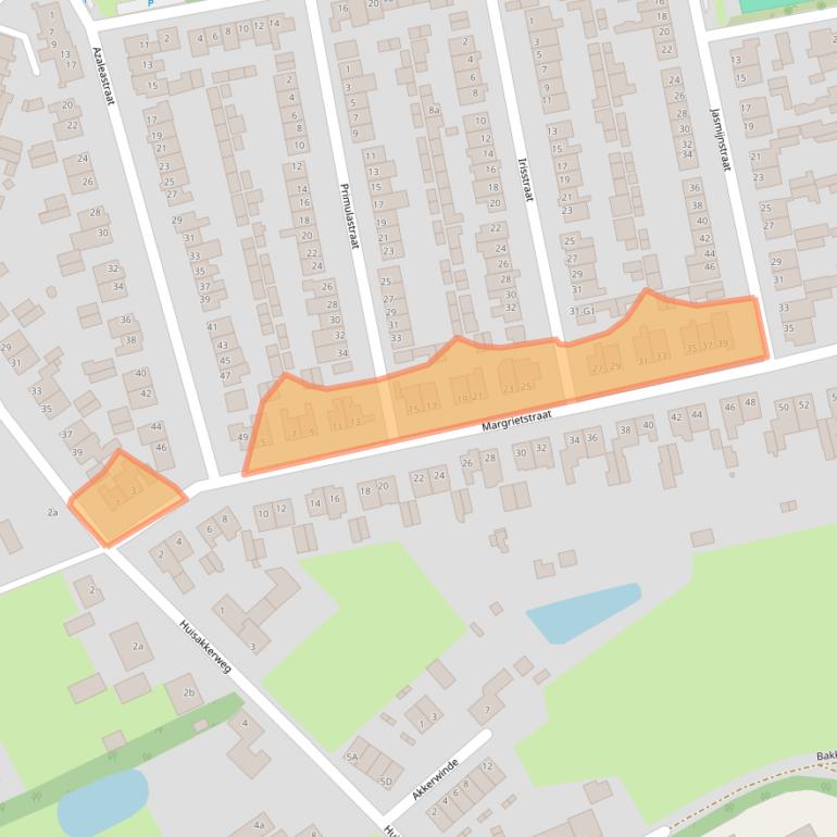 Kaart van postcodegebied 5492JL.