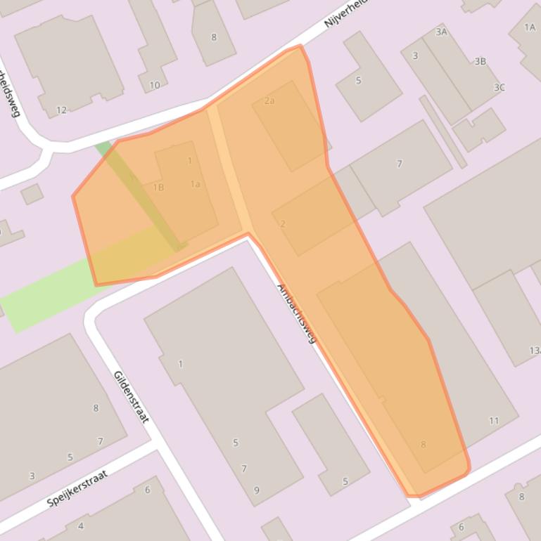 Kaart van postcodegebied 5492NJ.