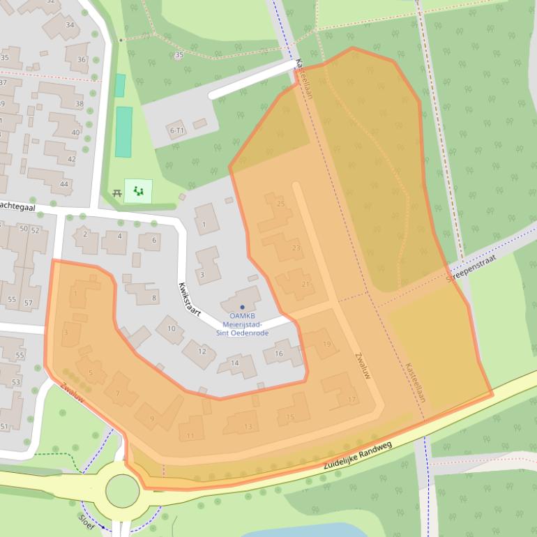 Kaart van postcodegebied 5492PK.