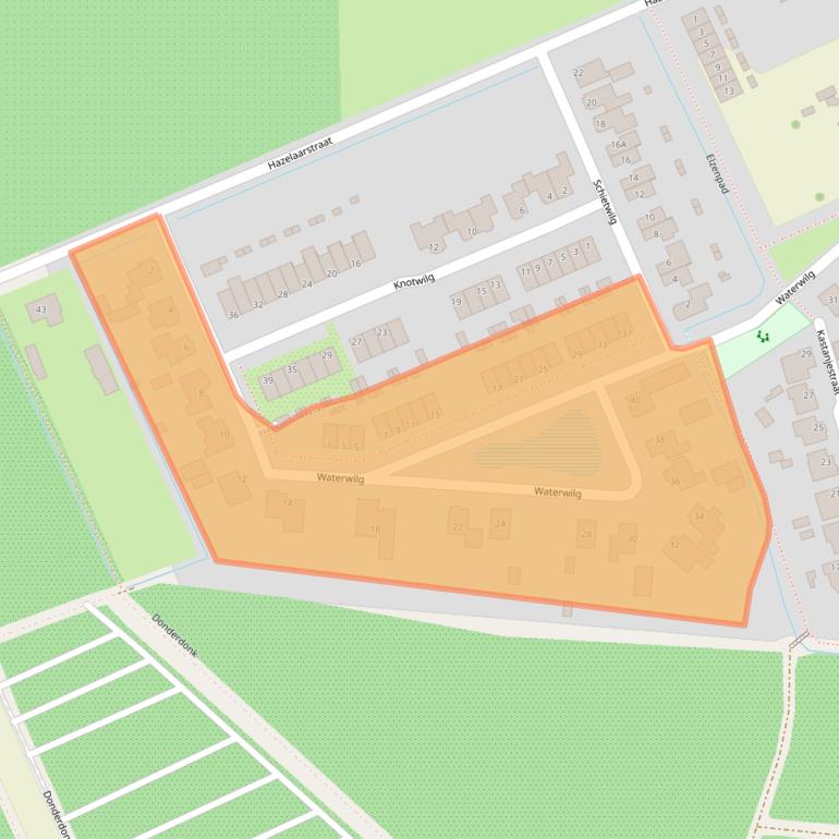 Kaart van postcodegebied 5492SZ.