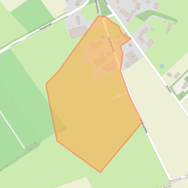 Kaart van postcodegebied 5492TC.