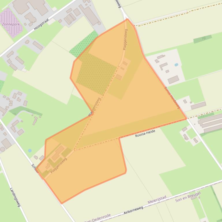 Kaart van postcodegebied 5492TD.