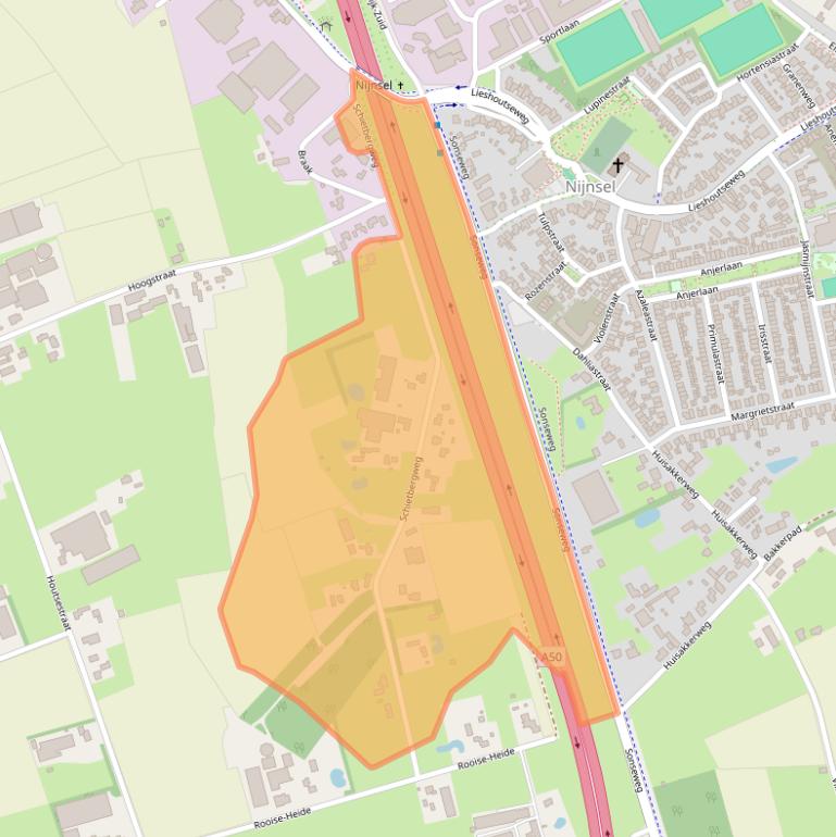 Kaart van postcodegebied 5492TH.