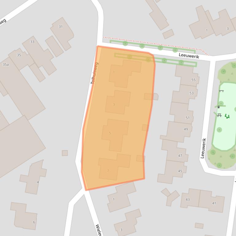 Kaart van postcodegebied 5492TR.