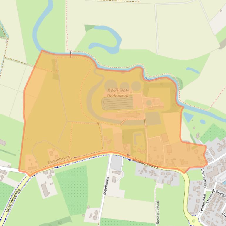 Kaart van postcodegebied 5492VB.