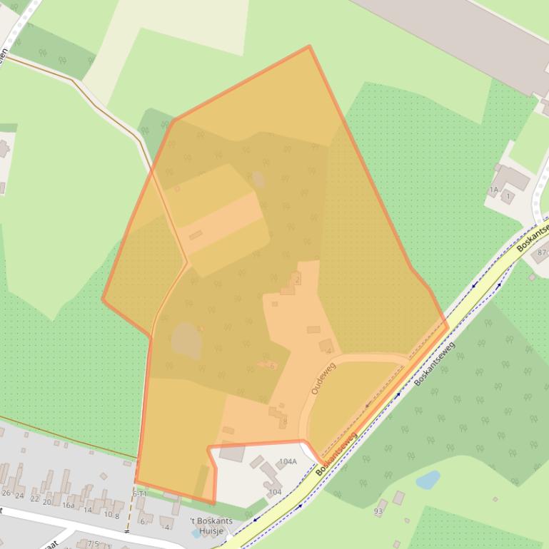 Kaart van postcodegebied 5492VG.