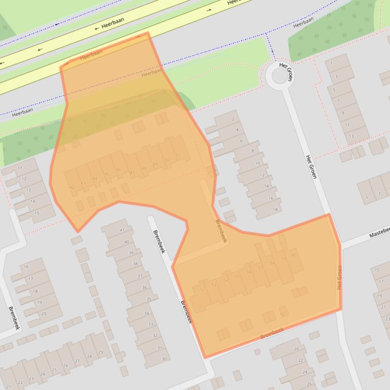 Kaart van postcodegebied 5501AC.