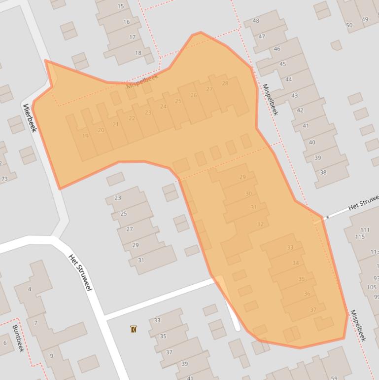 Kaart van postcodegebied 5501AE.