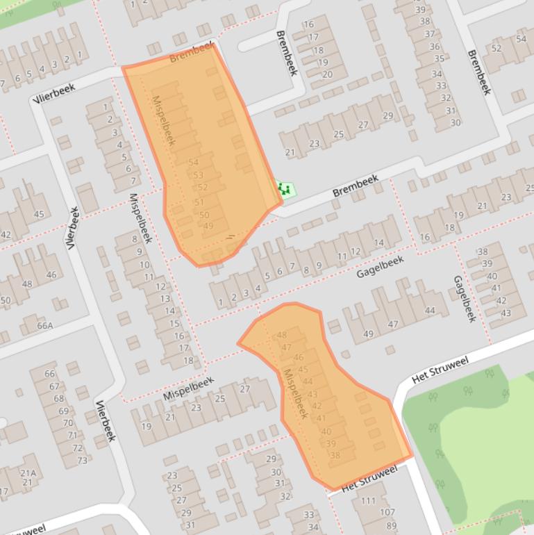 Kaart van postcodegebied 5501AG.